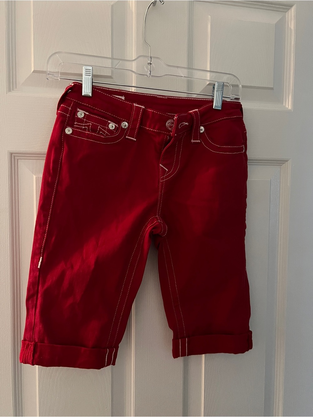 True Religion Red Shorts